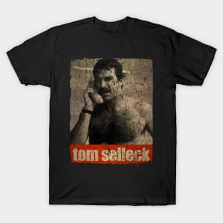 tom sellecksedang menerima telephone T-Shirt